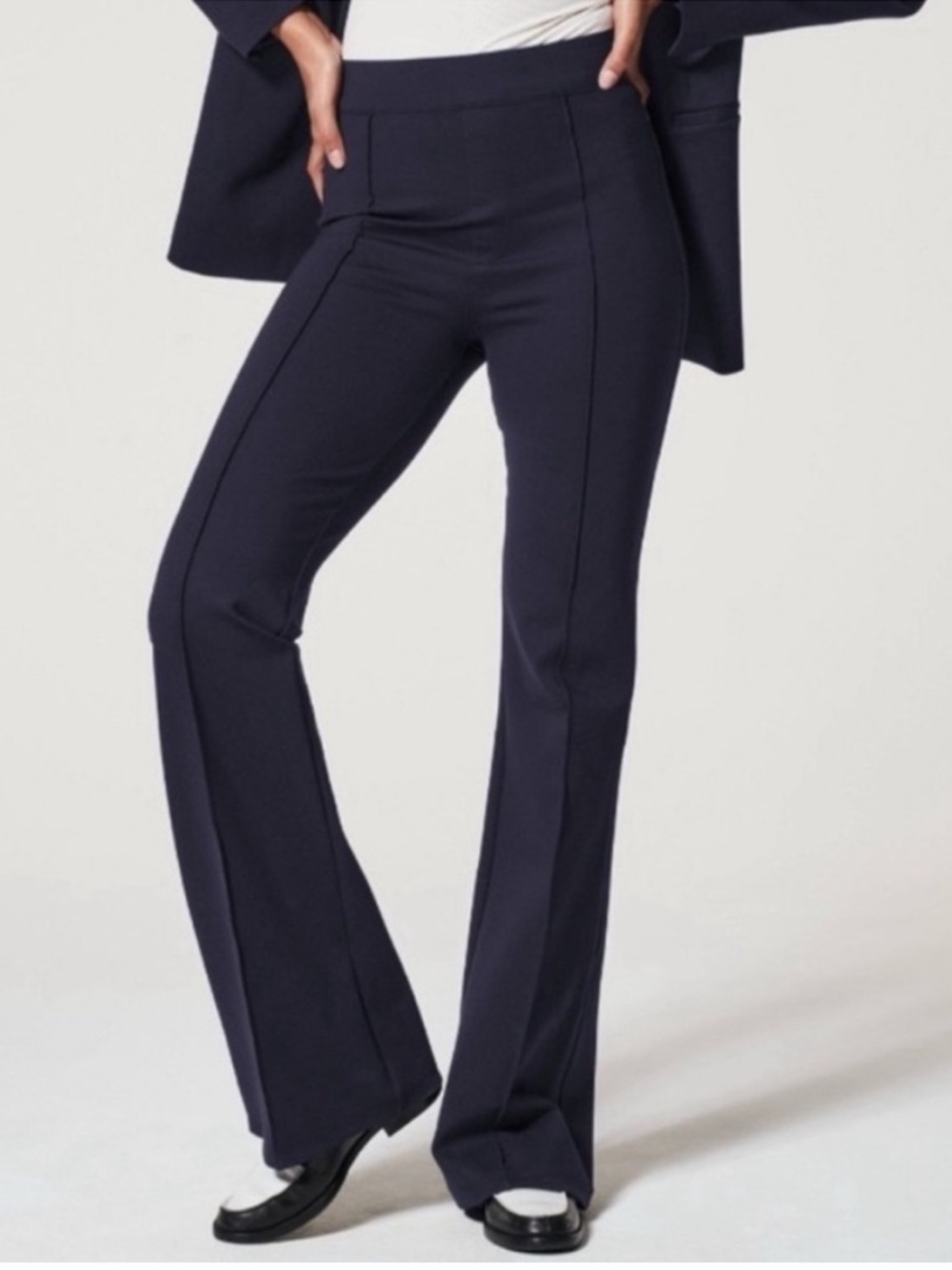 SPANX Navy Boot-Cut Pants